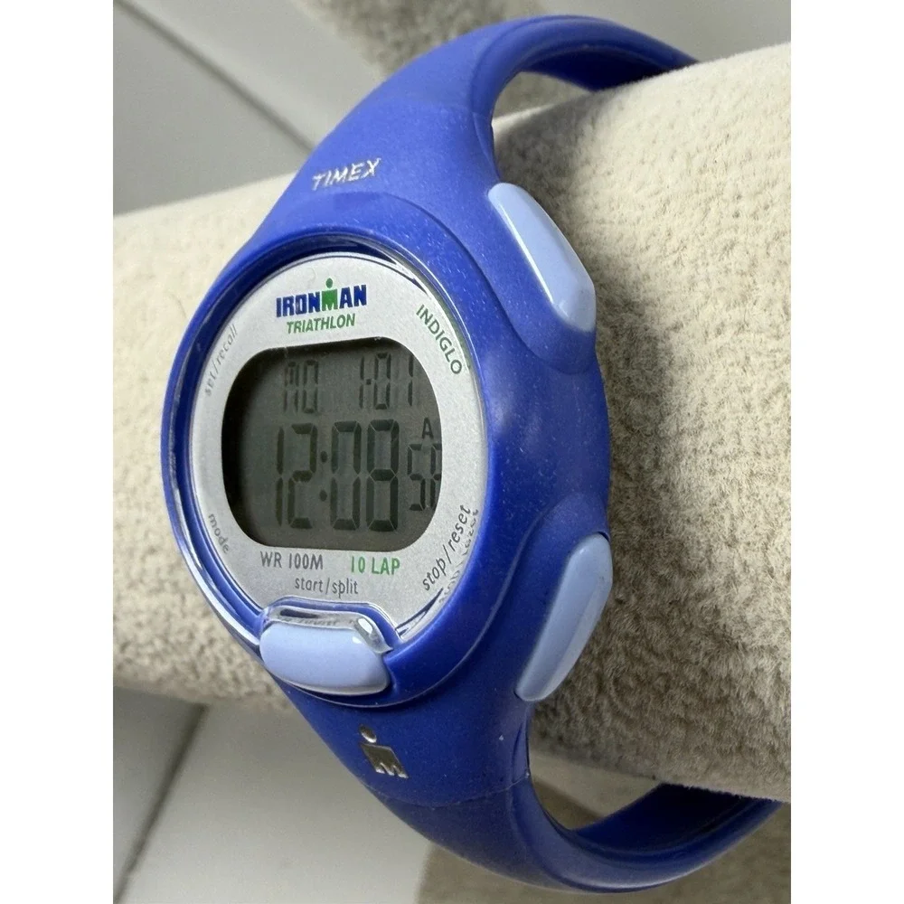 Timex T5K784 Ironman Ladies Watch 10 Lap Triathlon New Battery 34MM 7.5